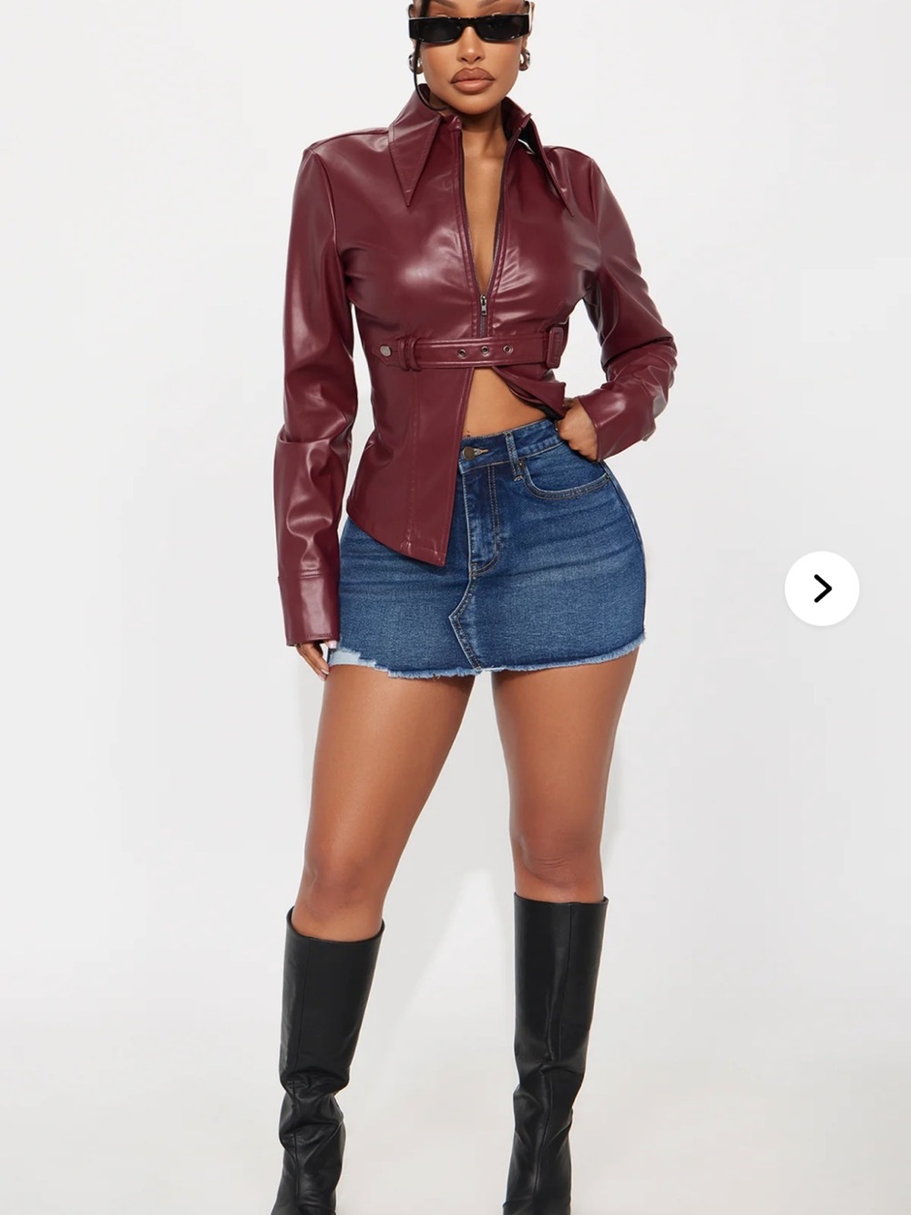 Fashion Nova Raven Denim Mini Skirt